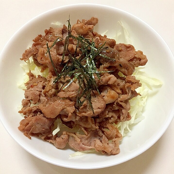 焼肉のタレで簡単 豚丼 ♪